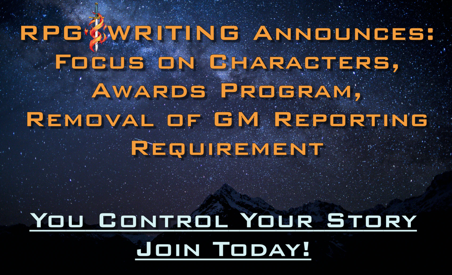 RPG Writing Focuses on Characters, Creates Awards Program, and Removes ...